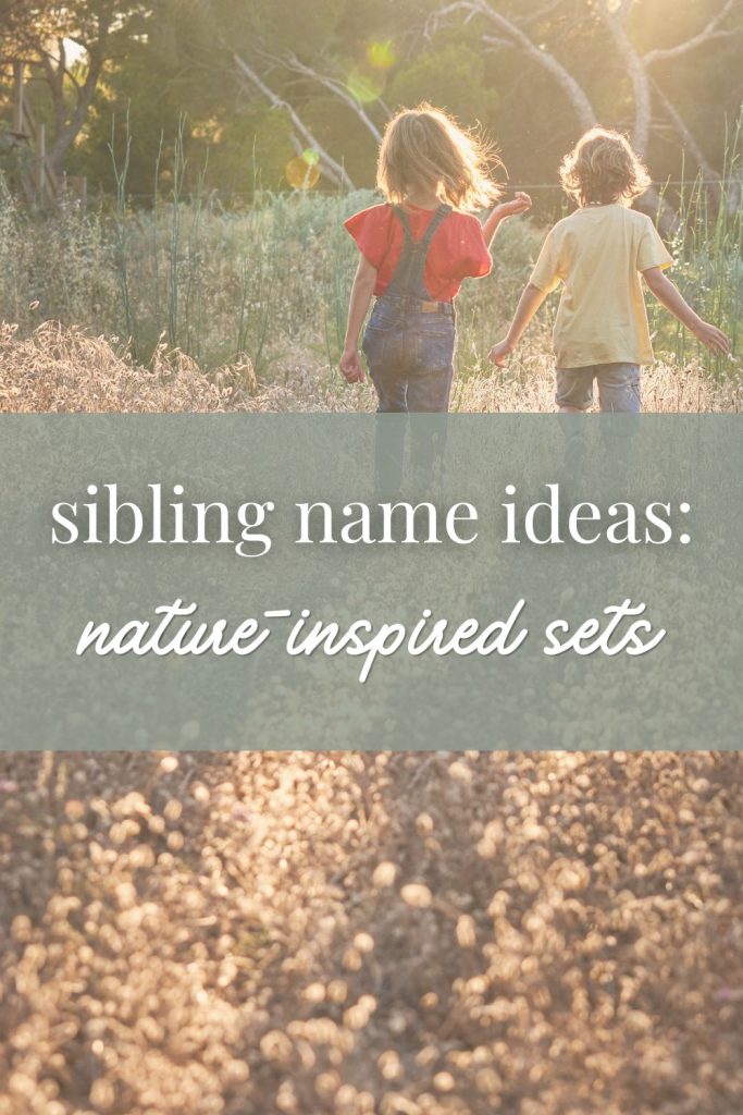 Sibling Name Ideas: Nature-Inspired Sets
