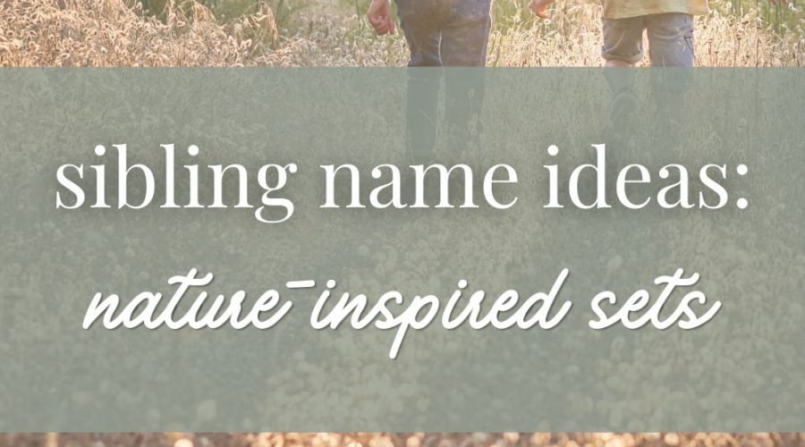 Sibling Name Ideas: Nature-Inspired Sets