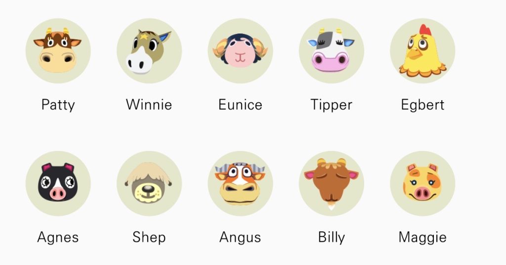 Farmcore Villager Lineup
