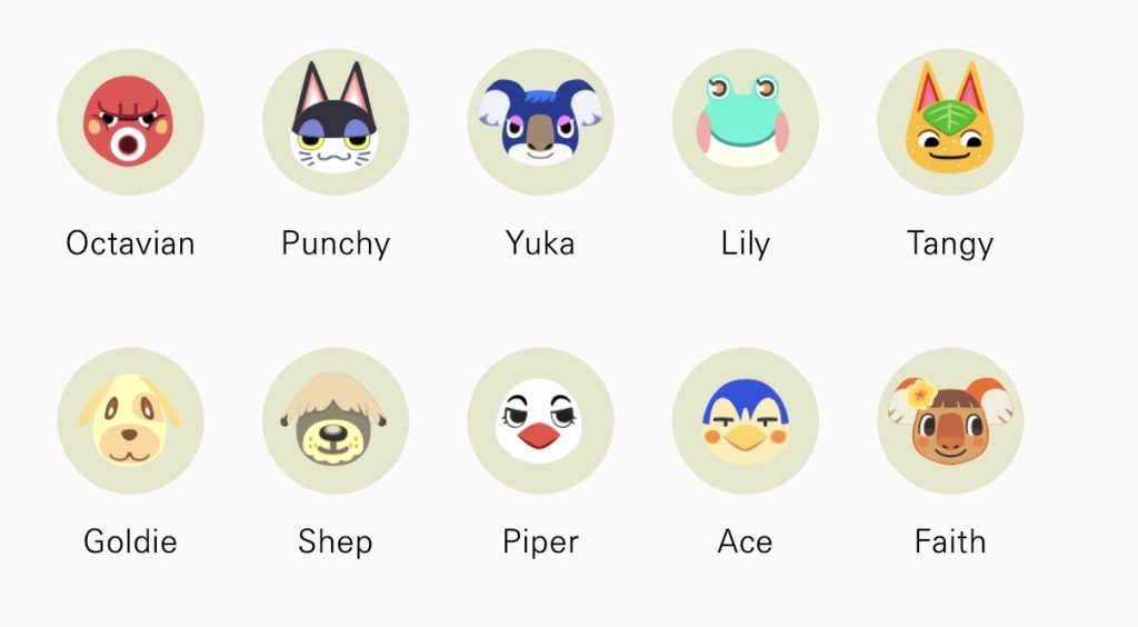 Summer Island Villager Lineup