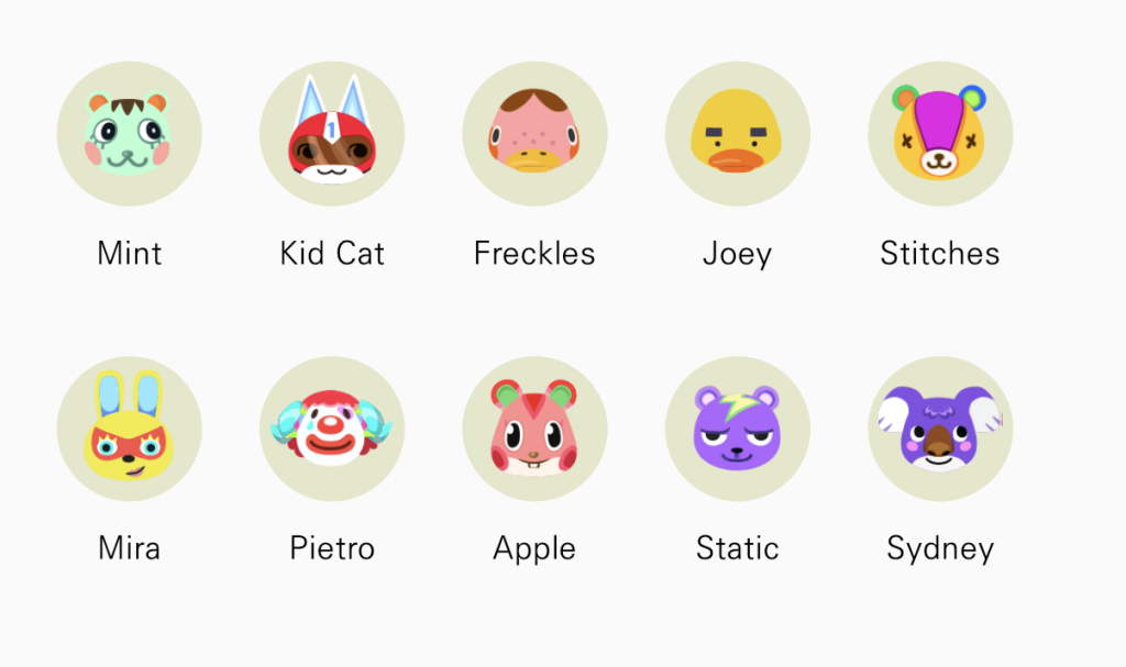 Kidcore Villager Lineup