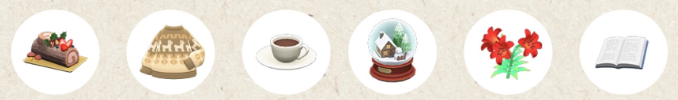 acnh winter island items