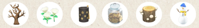 acnh winter island items