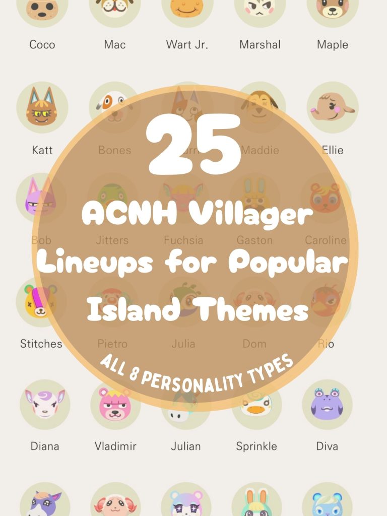 25 Perfect ACNH Villager Lineups for Popular Island Themes (All 8 Personalities)
