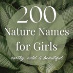 200+ Nature Girl Names (Earthy, Wild & Beautiful)