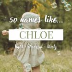 Names Like Chloe (Light, Cheerful & Lively)