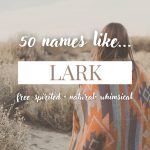 Names Like Lark (Free-Spirited, Natural & Whimsical)