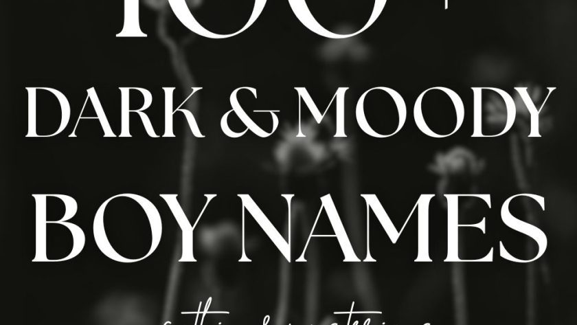 100+ Dark Boy Names (with Gothic, Moody Vibes)