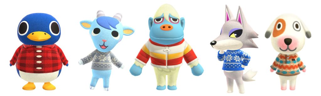 christmas villagers animal crossing