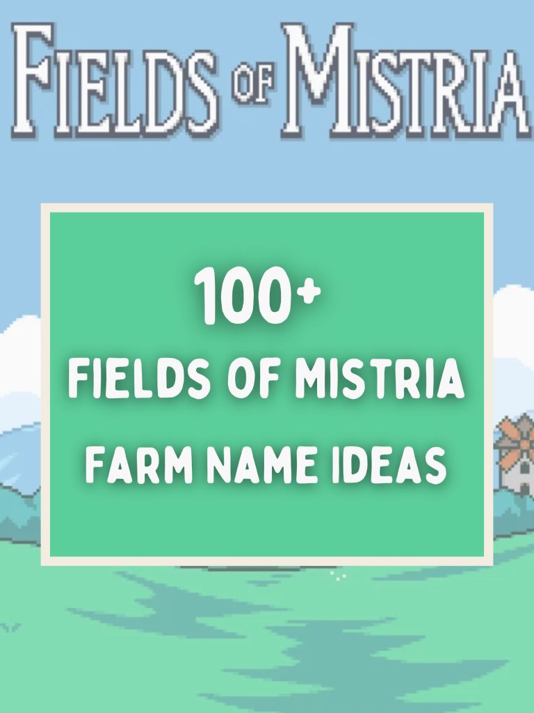100+ Fields of Mistria Farm Name Ideas
