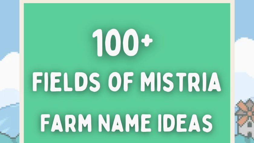 100+ Fields of Mistria Farm Name Ideas