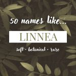 Names Like Linnea (Soft, Botanical & Rare)