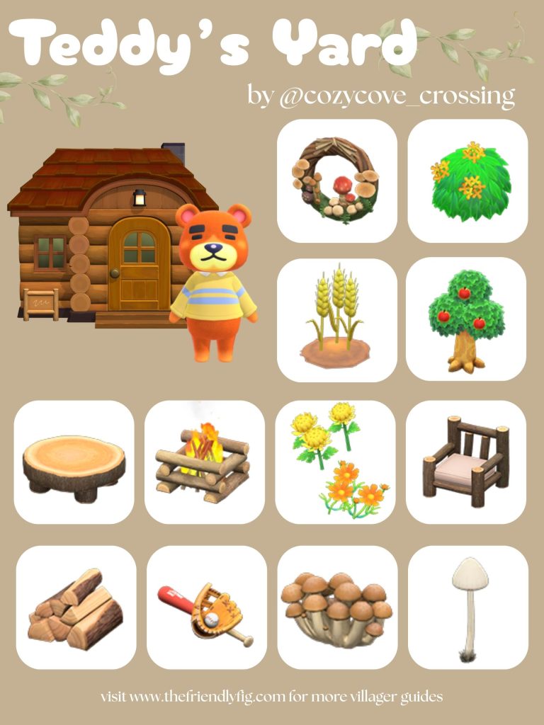 Teddy Yard Ideas ACNH