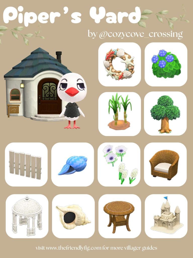 Piper Yard Ideas ACNH