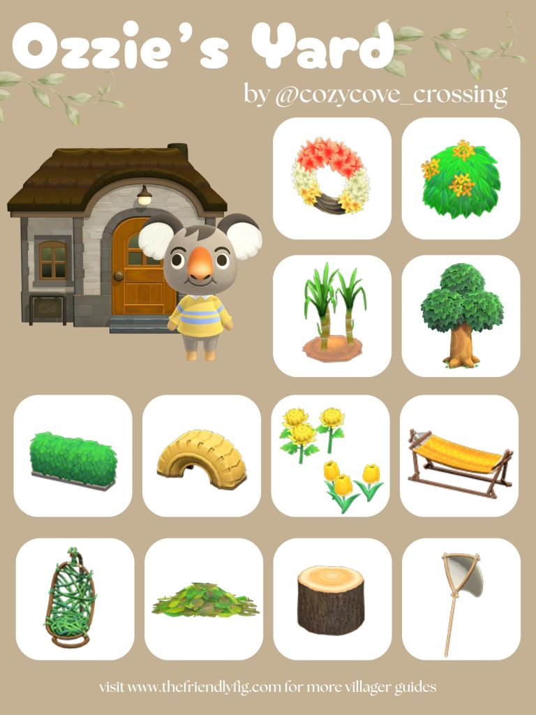 Ozzie Yard Ideas ACNH