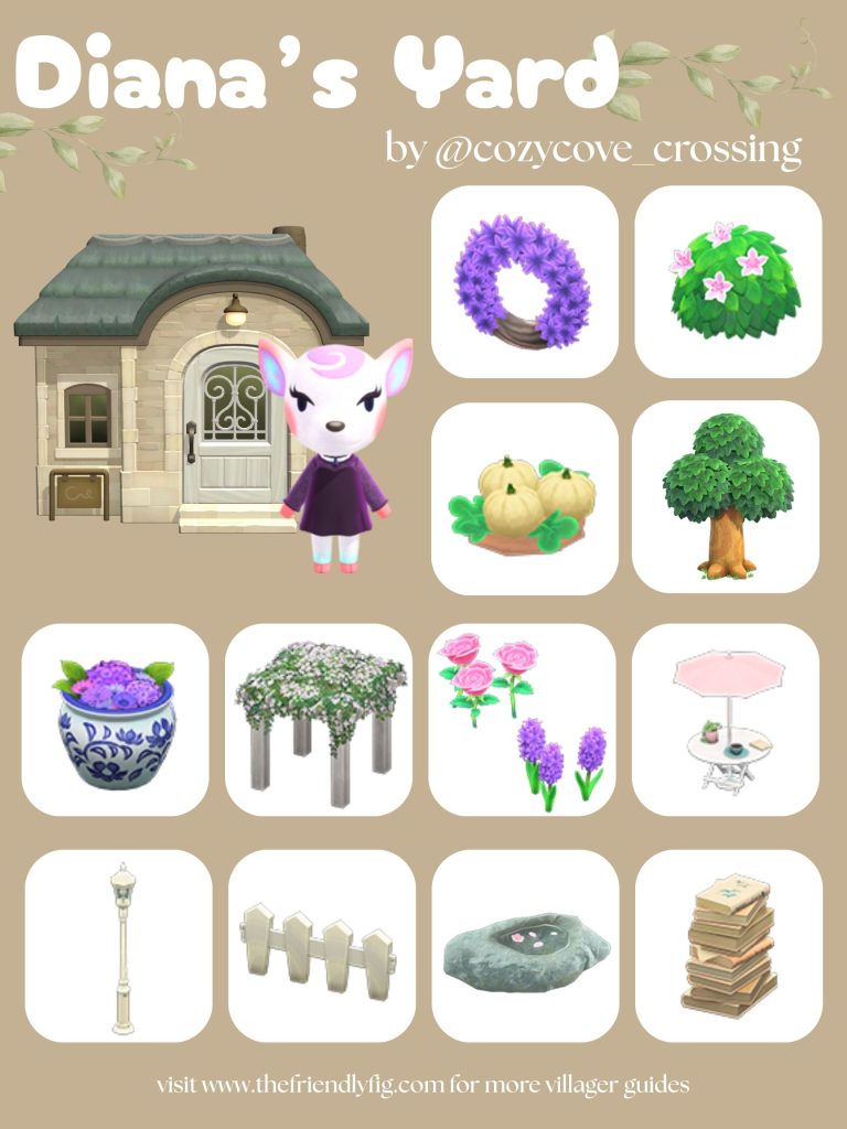 Diana Yard Ideas ACNH