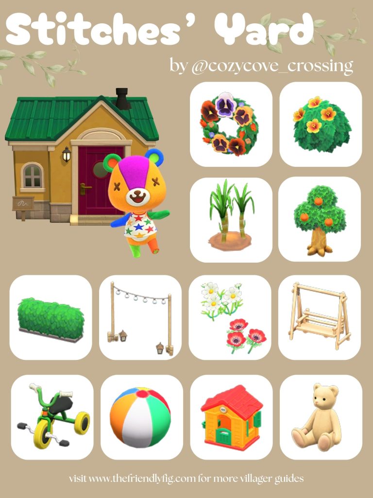 Stitches Yard Ideas ACNH