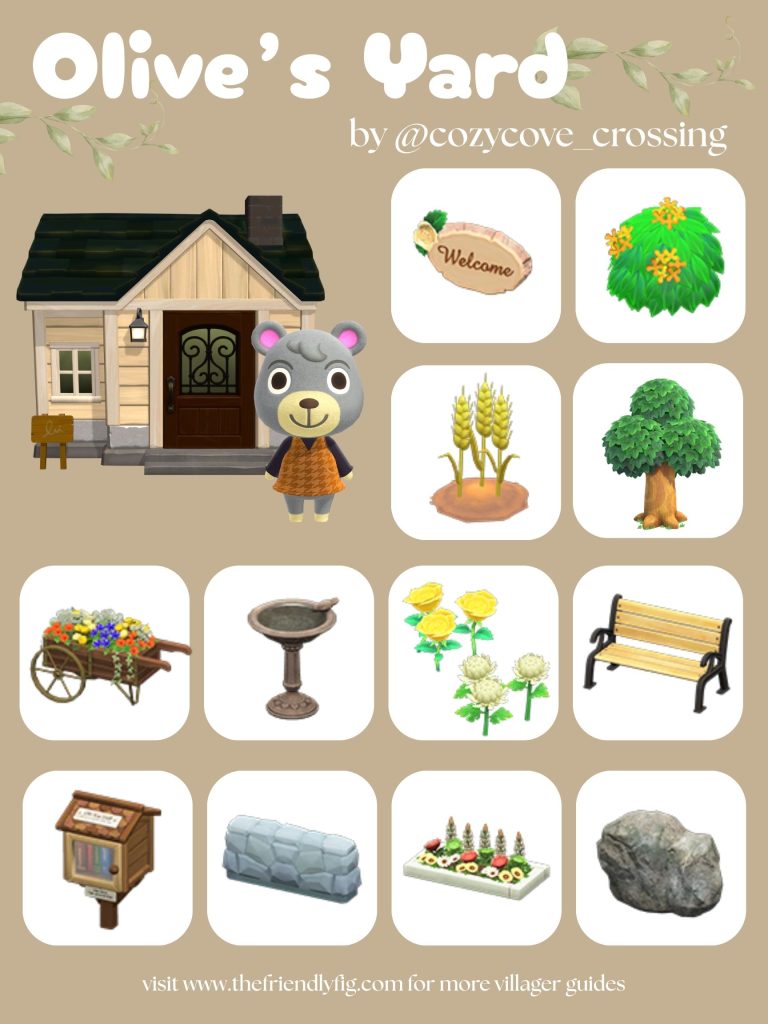 Olive Yard Ideas ACNH
