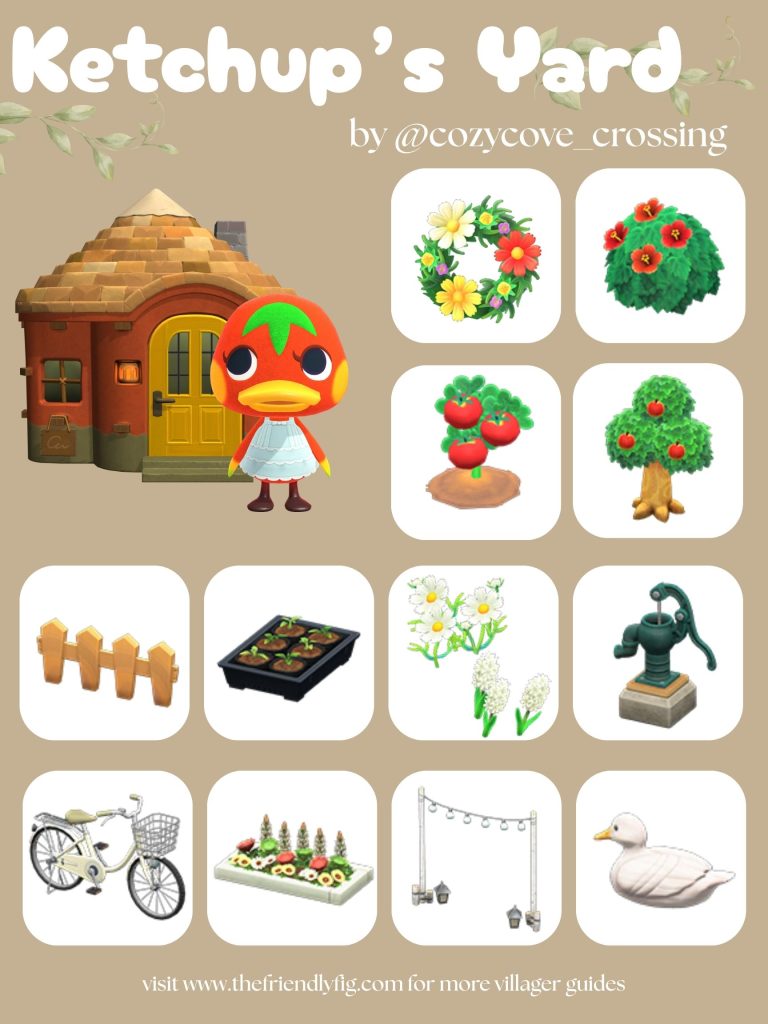 Ketchup Yard Ideas ACNH