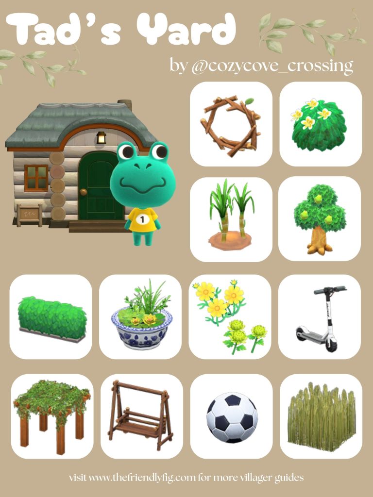 Tad Yard Ideas ACNH