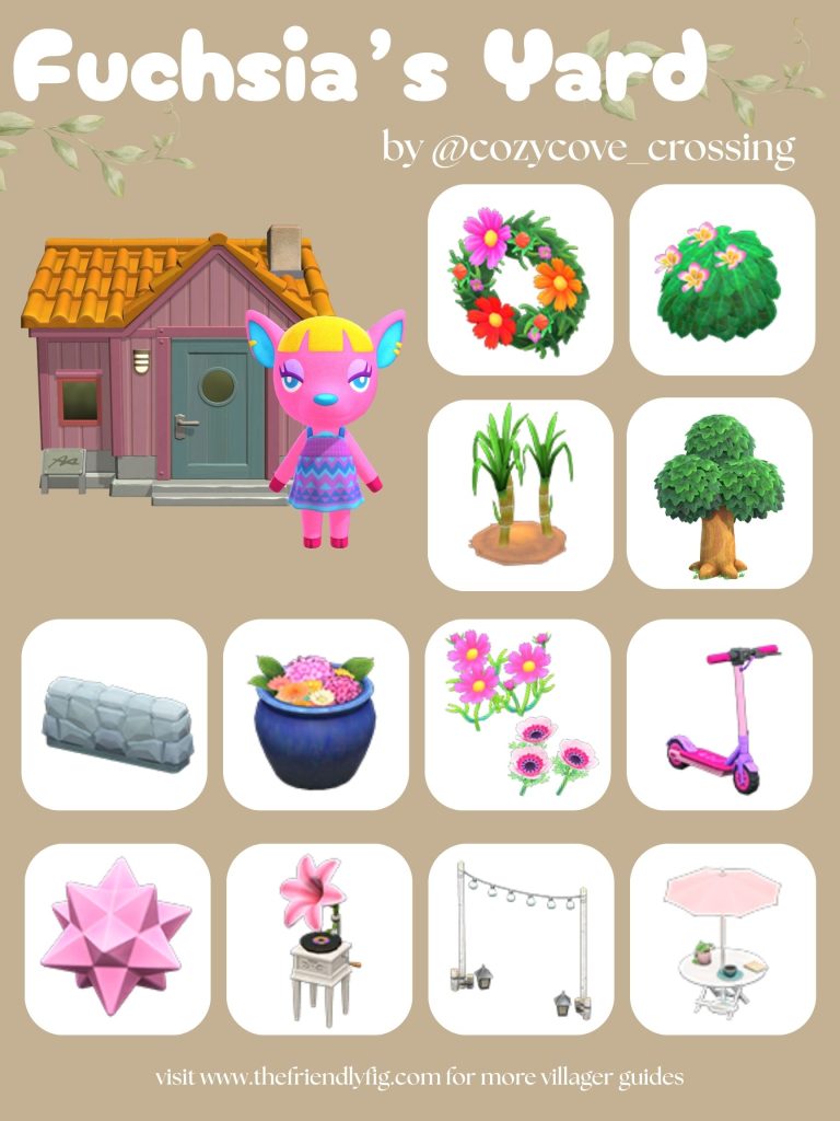 Fuchsia Yard Ideas ACNH