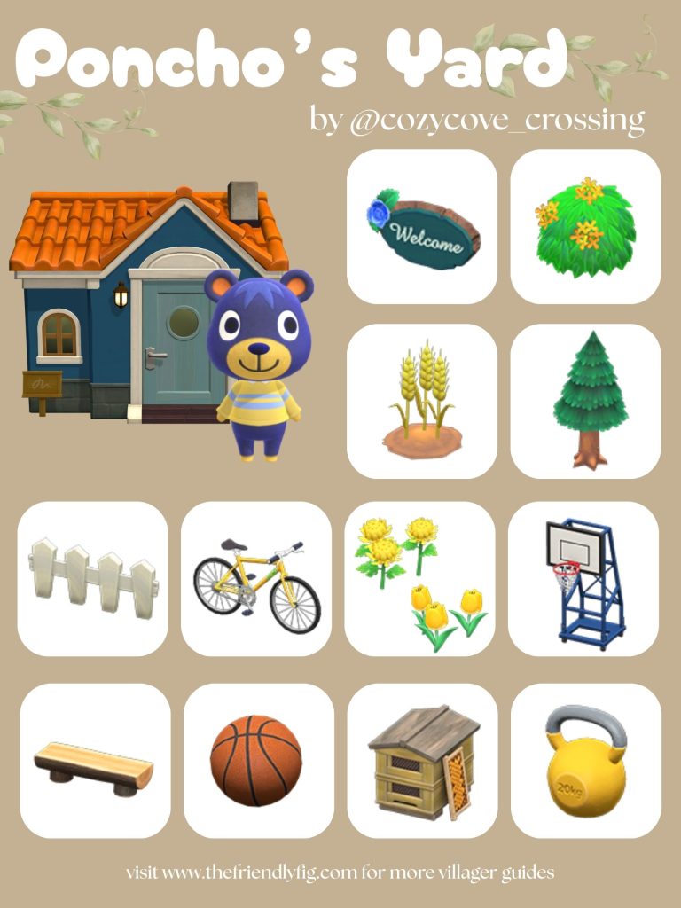 Poncho Yard Ideas ACNH
