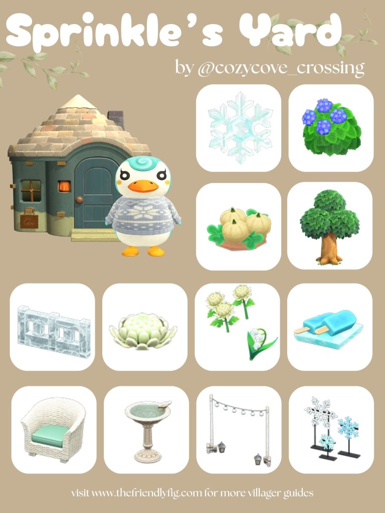 Sprinkle Yard Ideas ACNH