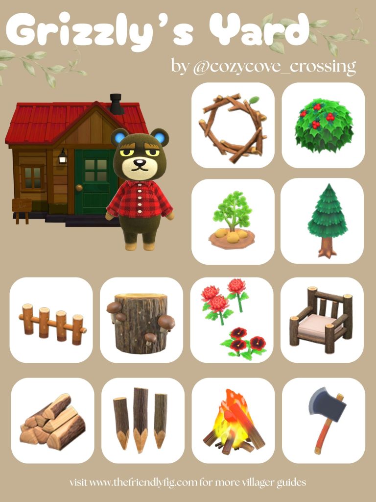Grizzly Yard Ideas ACNH