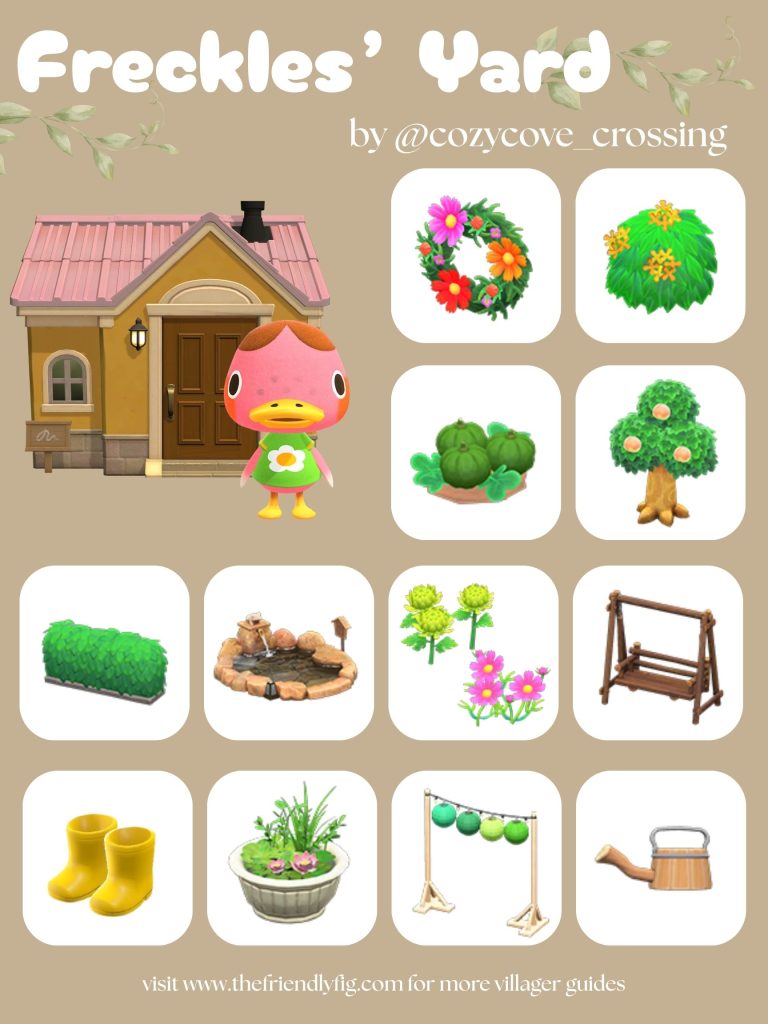 Freckles Yard Ideas ACNH