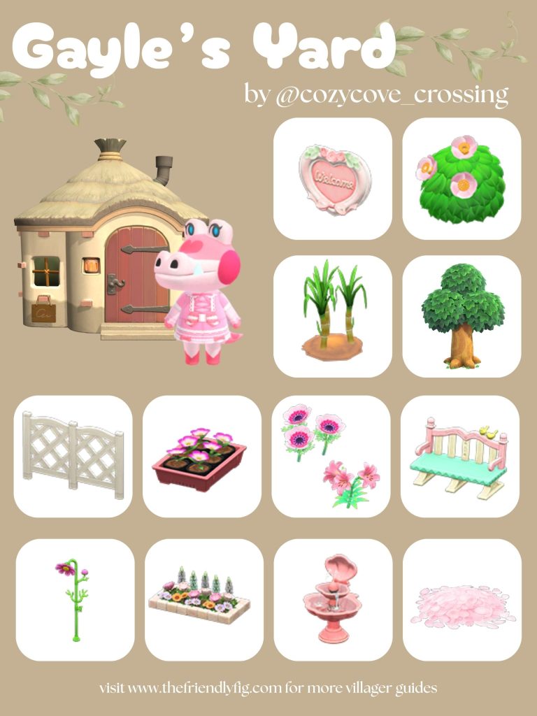 Gayle Yard Ideas ACNH