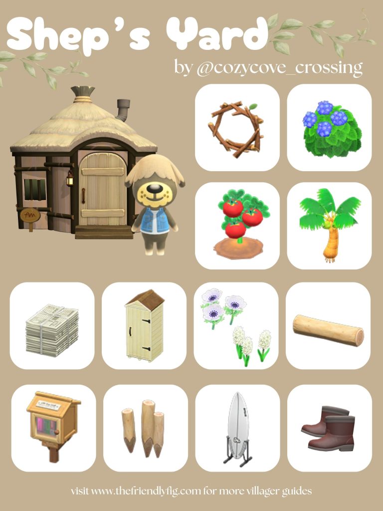 Shep Yard Ideas ACNH