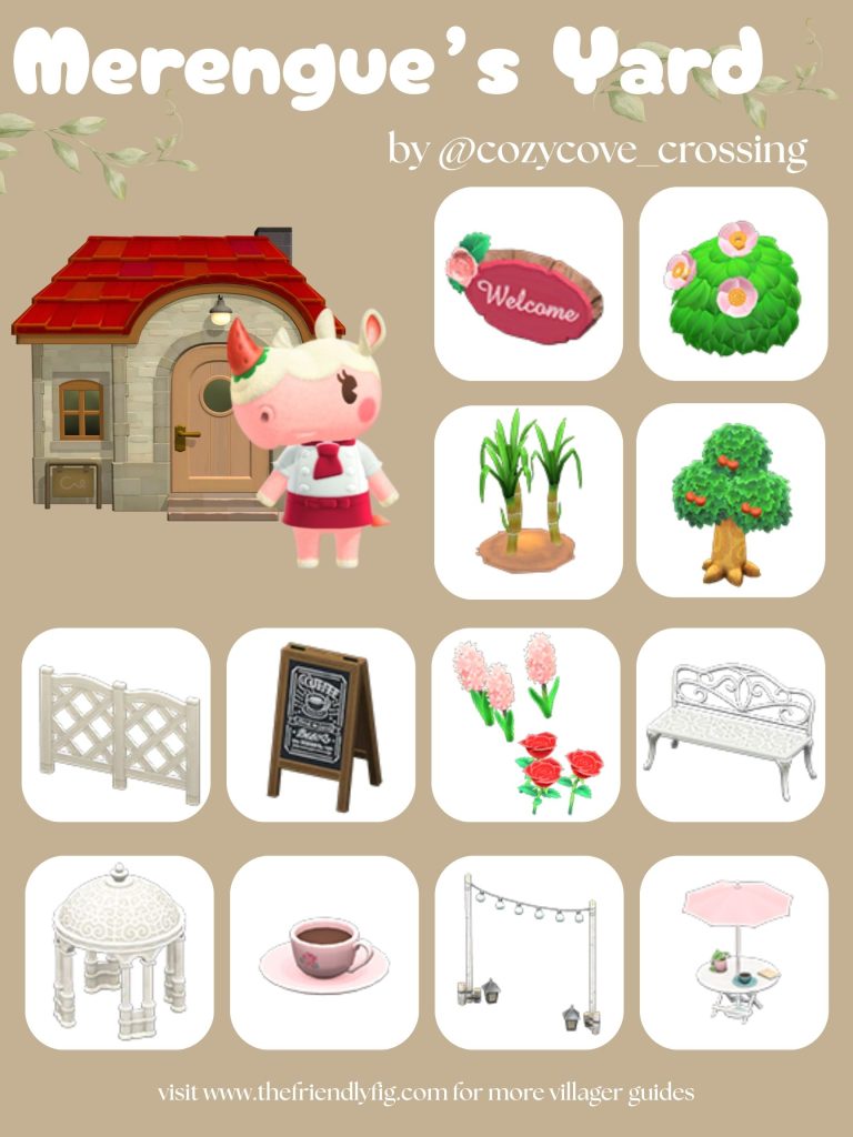 Merengue Yard Ideas ACNH