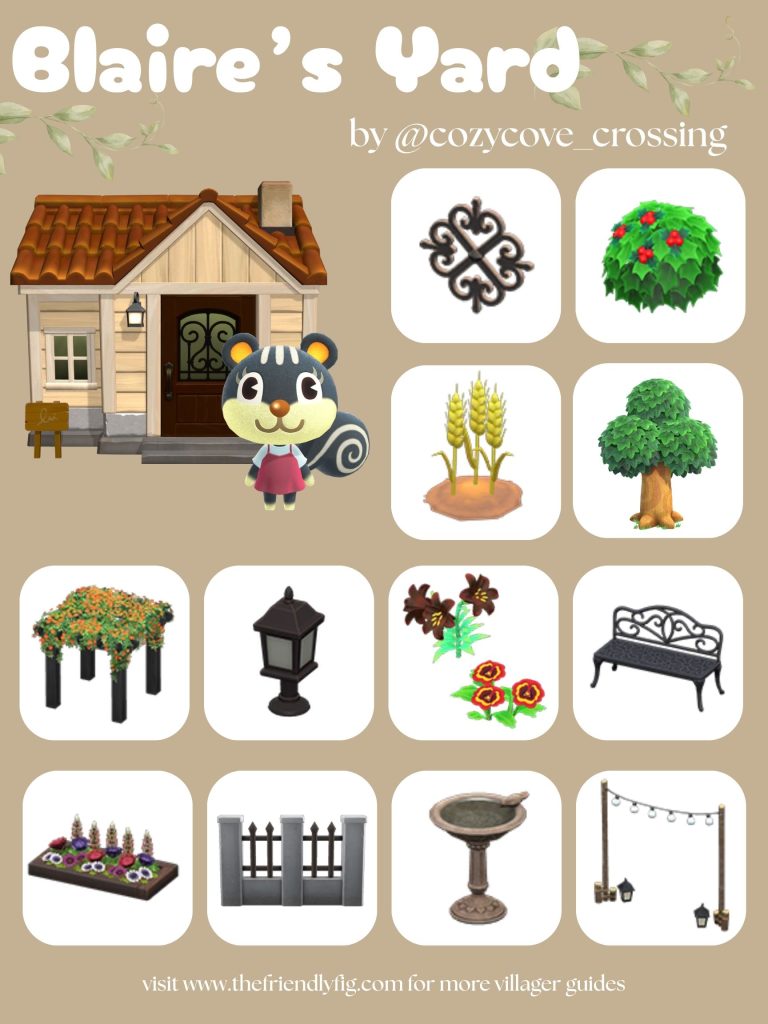 Blaire Yard Ideas ACNH