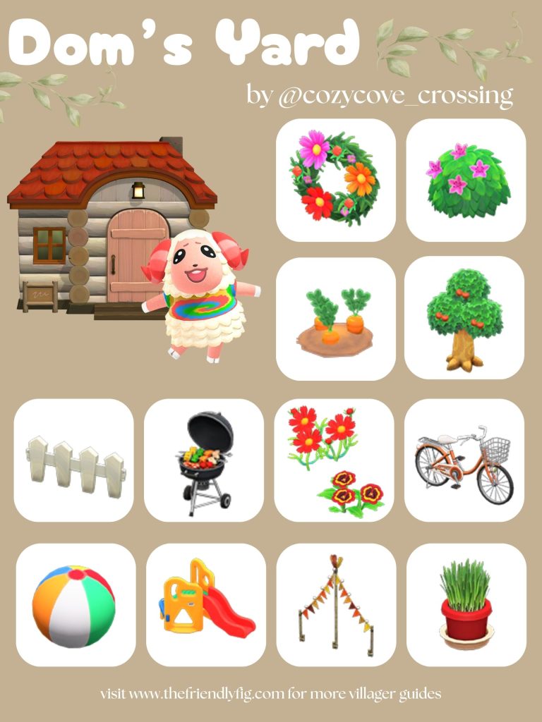 Dom Yard Ideas ACNH
