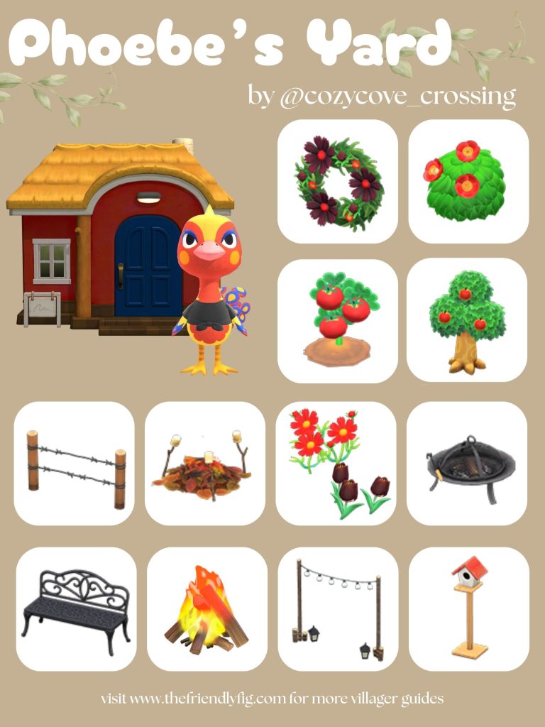 Phoebe Yard Ideas ACNH