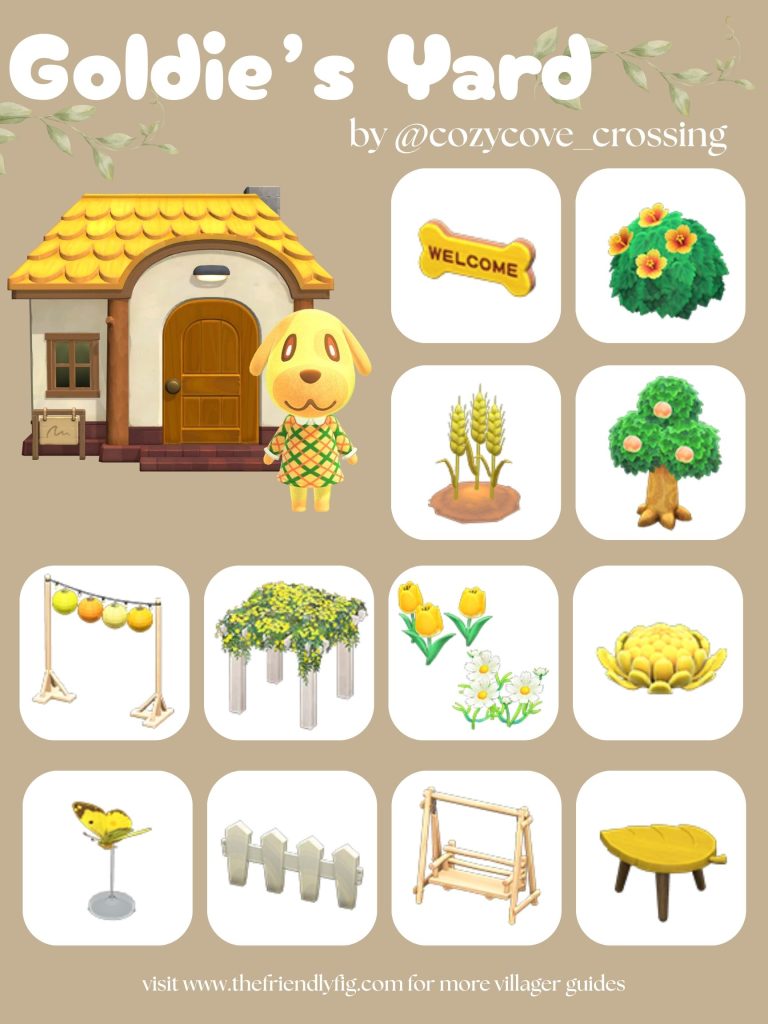 Goldie Yard Ideas ACNH
