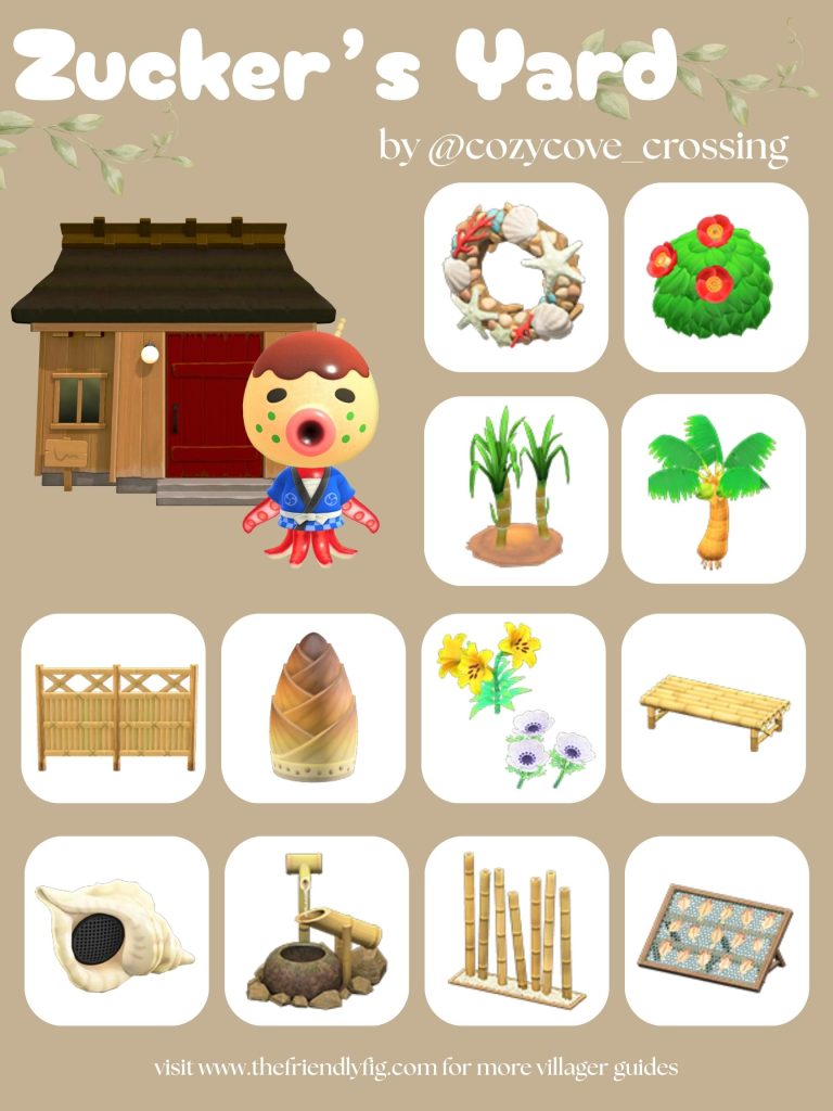 Zucker Yard Ideas ACNH