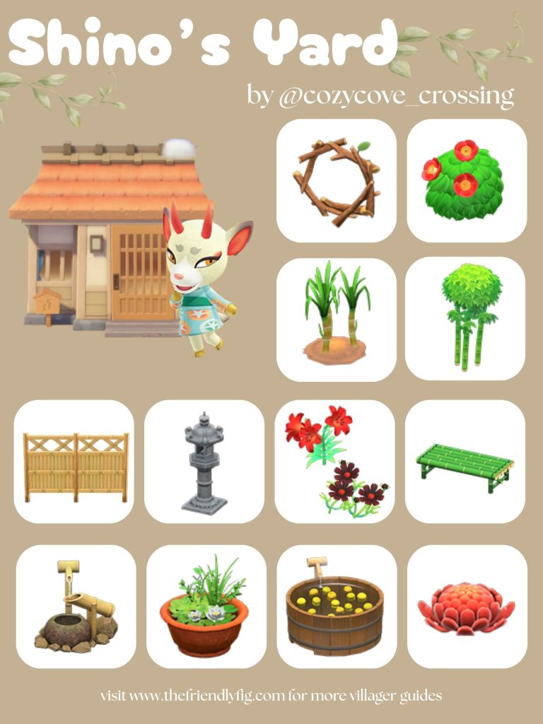 Shino Yard Ideas ACNH