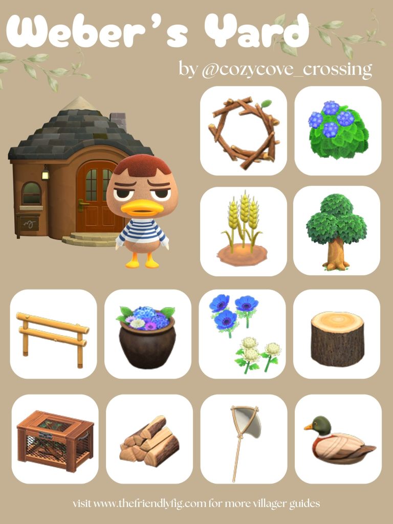 Weber Yard Ideas ACNH
