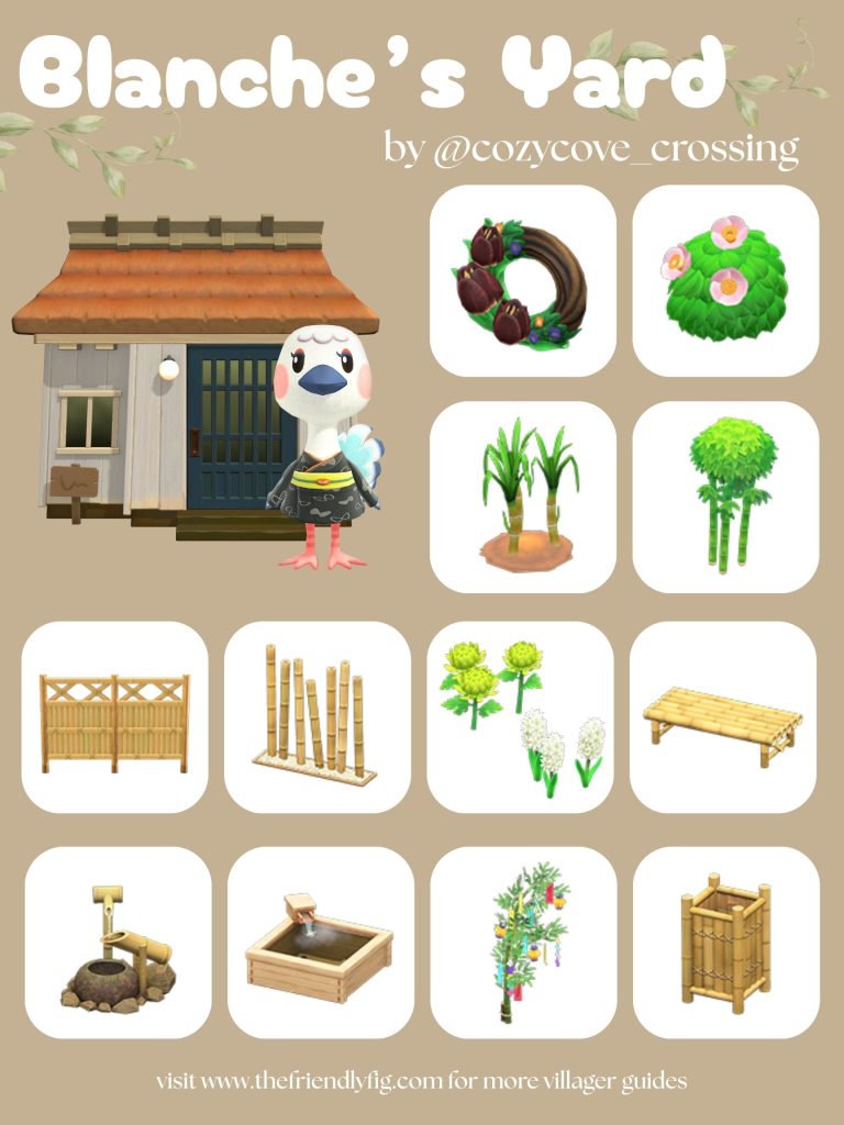 Blanche Yard Ideas ACNH