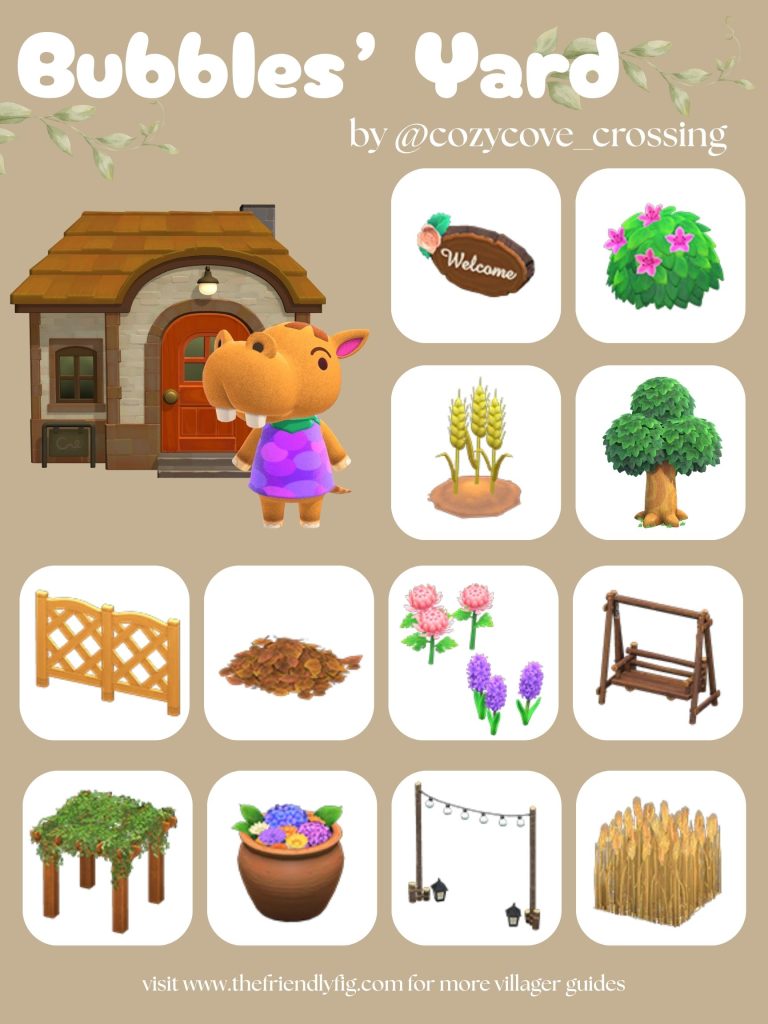 Bubbles Yard Ideas ACNH