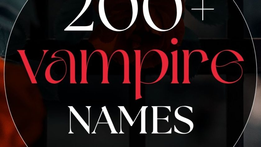 200+ Vampire Names That Are Dark, Elegant & Immortal