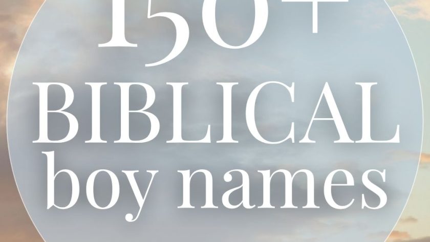 150+ Biblical Boy Names (Classic & Rare)
